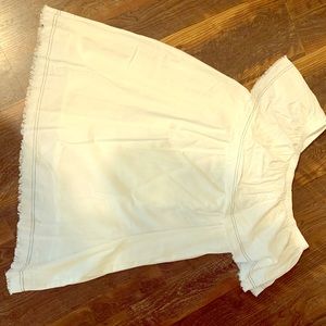 White strapless casual dress!